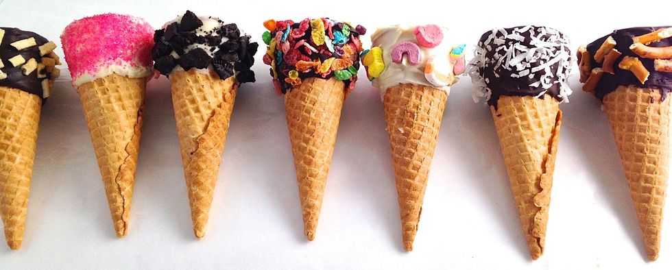Tipos de conos de helado barquillas moka suministros